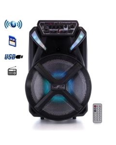 beFree Sound 12 Inch BT Portable Rechargeable Party Speaker