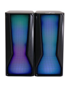 beFree Sound Color LED Dual Gaming Speakers